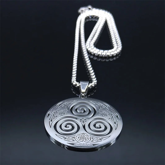 Stainless Steel Witchcraft Vortex Necklace