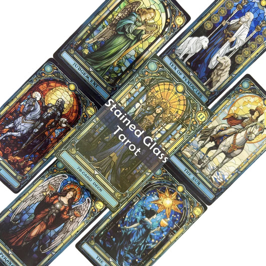 Complete Stained Glass Tarot Deck