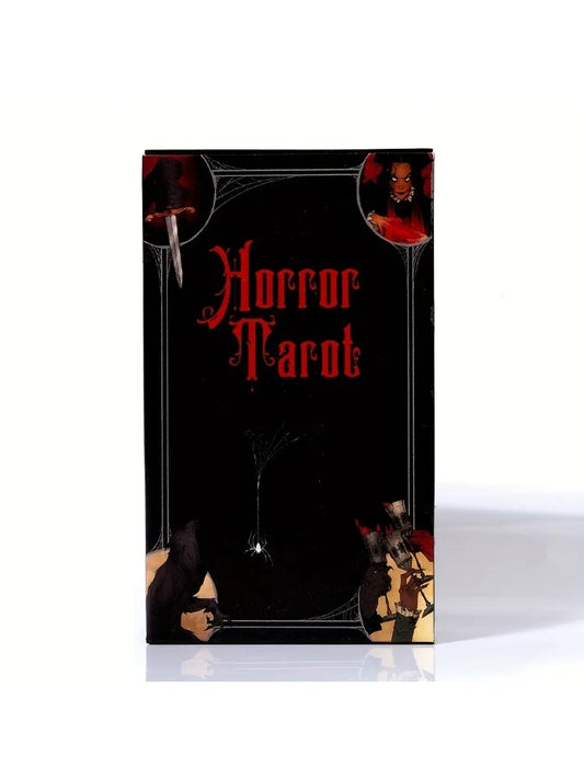 Horror Tarot Cards – English 78-Card Deck for Divination & Spooky Fun