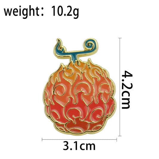 One Piece Devil Fruit Enamel Pins
