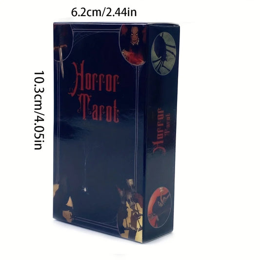 Horror Tarot Cards – English 78-Card Deck for Divination & Spooky Fun