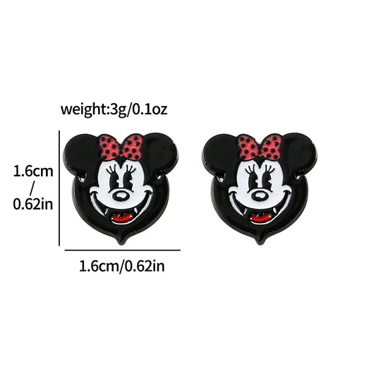 1 Pair Disney Mickey Mouse Cartoon Earrings