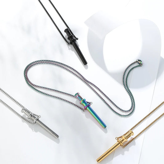 Anxiety Relief Breathing Necklace – Stainless Steel Meditation Pendant for Stress & Mindfulness