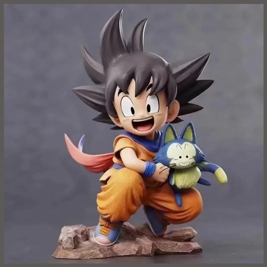 10cm/15cm Childhood Goku Hugging Figure