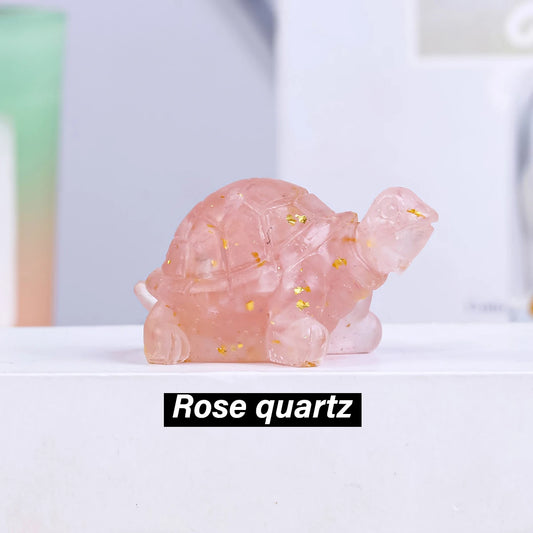 Natural Crystal Stone Turtle Statue