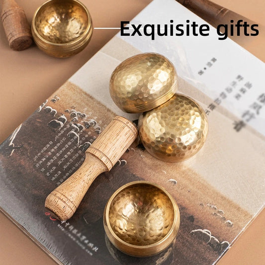Miwayer Mini Singing Bowl – Nepal Handmade Tibetan Buddha Thumb Sound Bowl for Meditation & Stress Relief