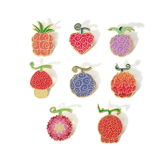 One Piece Devil Fruit Enamel Pins
