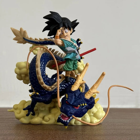 13CM Dragon Ball Goodbye Goku Shenron GT Son Goku Super Saiyan Figure
