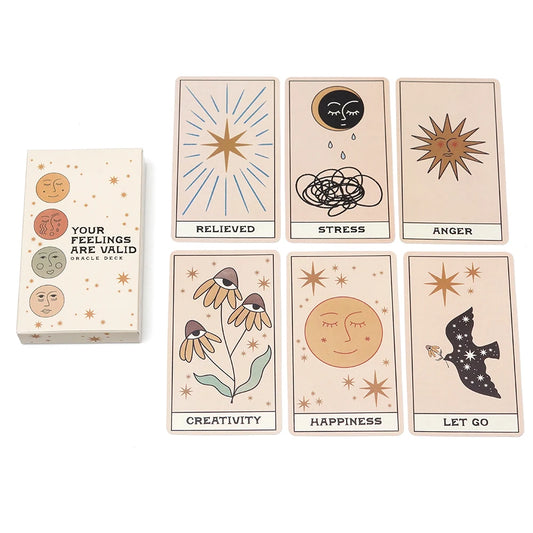 Your Feelings Are Valid Oracle Deck – 2nd Edition Mood & Emotion Insight Cards for Self-Care & Spiritual Guidance
