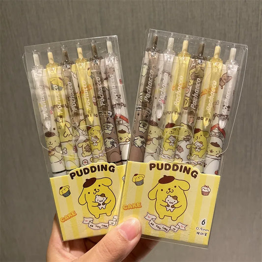 6Pcs Sanrio Gel Pens