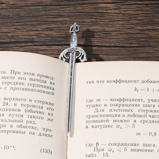 6Pcs/Set Creative Antique Sword & Knife Metal Bookmarks – Charms & Pendants