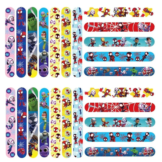 12pcs Spidey and His Amazing Friends Snap Bracelets