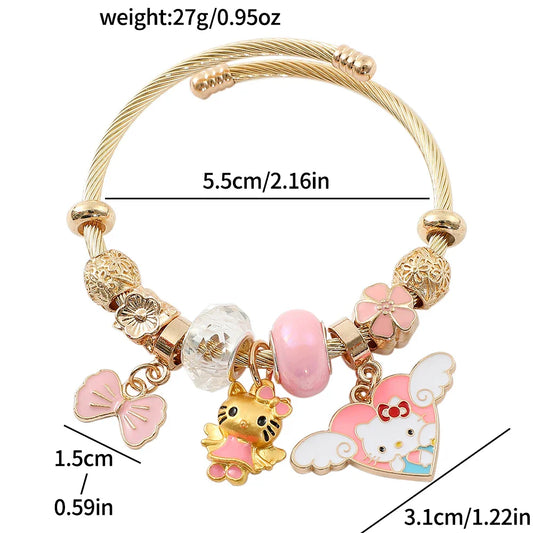 Sanrio Angel Hello Kitty Charms Bracelet