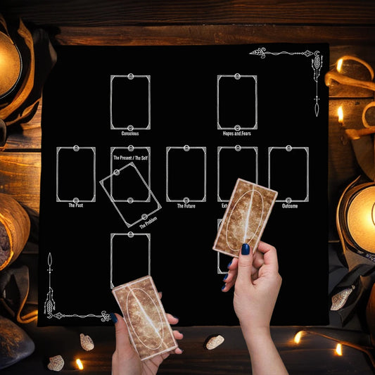 Versatile Tarot Card Reading Table Cloth – Polyester Altar Cloth for Divination & Home Decor