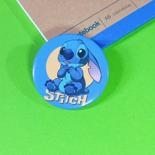 8pcs Disney Creative Stitch Cartoon Brooches