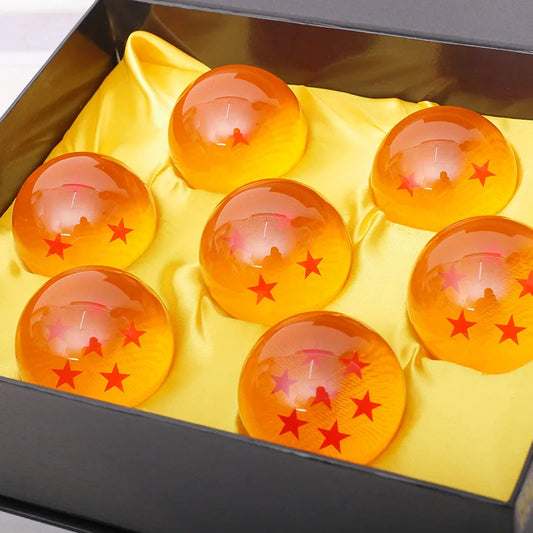 7 Pieces / Set – 3.5cm 1:1 Resin Dragon Balls