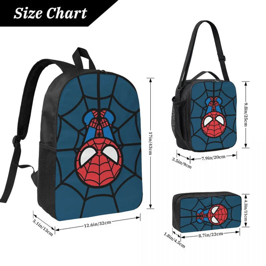 3pcs Spider-Man Backpack Set