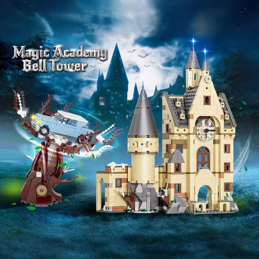 1305PCS MOC Magic Bell Tower Courtyard