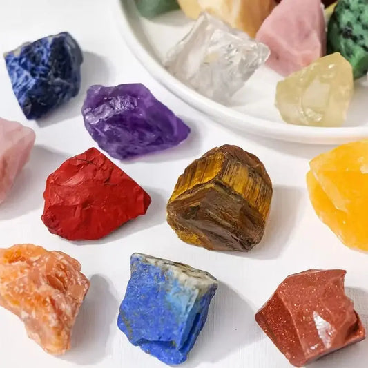 Natural Mixed Raw Stone Crystal Chunks – Assorted Quartz for Healing & Garden Decor