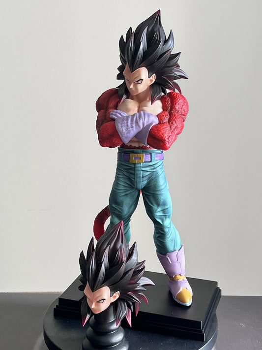 31CM Anime Dragon Ball Son Goku &amp; Vegeta SSJ4 Statues