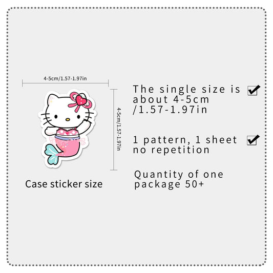 50 Piece MINISO Funny Cute Sanrio Family Stickers