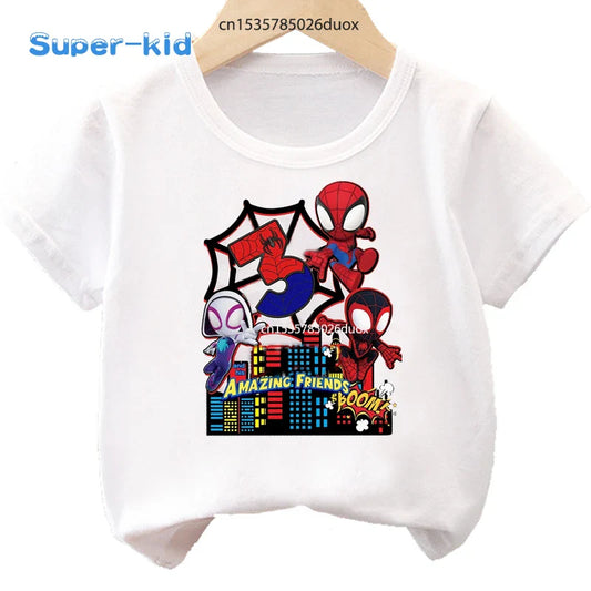 Personalized Spidey and His Amazing Friends Birthday T-Shirt