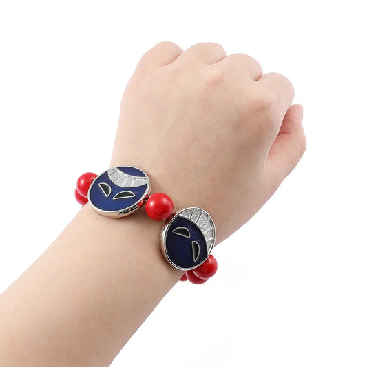Ace Red Bead Bracelet & Necklace