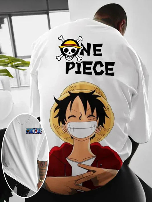 24/25 Latest Hot Selling Summer Y2K Anime Cartoon One Piece Luffy 3D Printed T-shirt