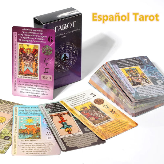 Tarot en Español para Principiantes – Baraja de 78 Cartas con Significados y Palabras Clave