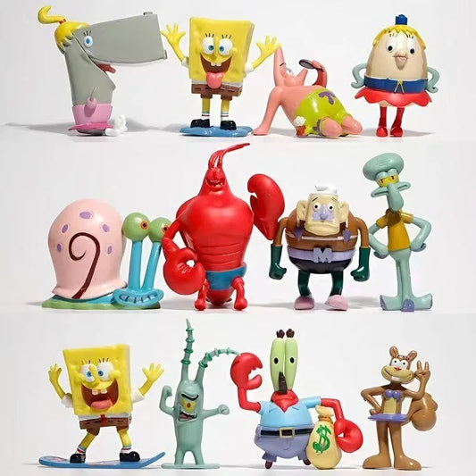 12PCS/set Anime SpongeBob