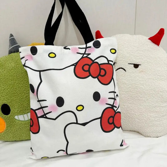 Anime Sanrio Hello Kitty Canvas Tote Bag