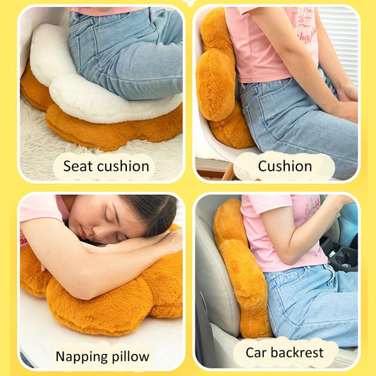 Cushion Flower Circular Shape Cloth – Soft Nap Chair Cushion for Office, Classroom & Home