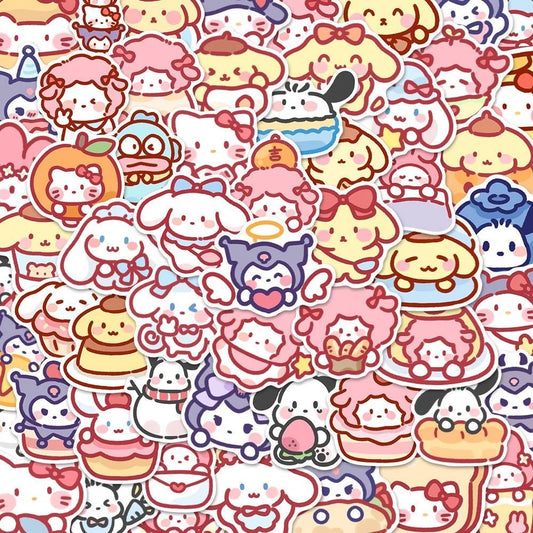 100pcs Sanrio Cartoon Stickers