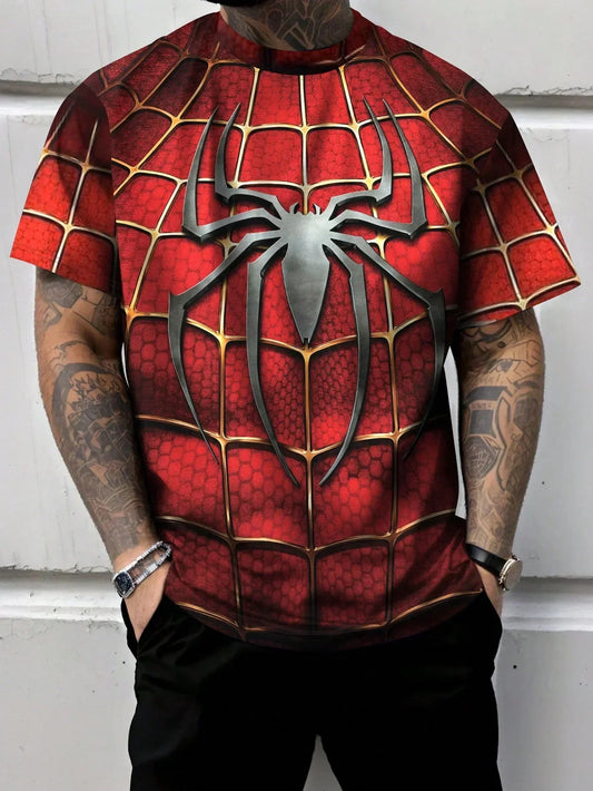 Fashion Spider-Man 3D Printed Men's T-Shirt