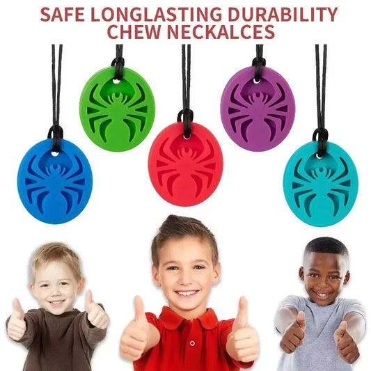 New Creative Multicolour Spider Silicone Necklace