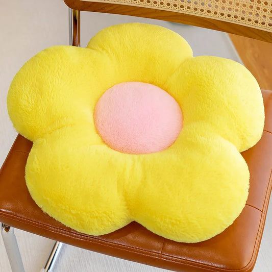 Cushion Flower Circular Shape Cloth – Soft Nap Chair Cushion for Office, Classroom & Home