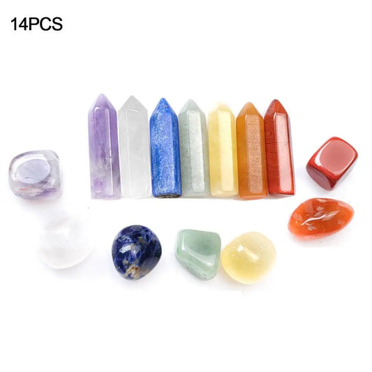 Natural Stone Crystal Gemstone Chakra Healing Set