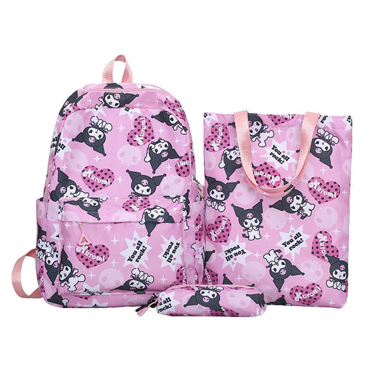3pcs Hello Kitty Sanrio Backpack Set