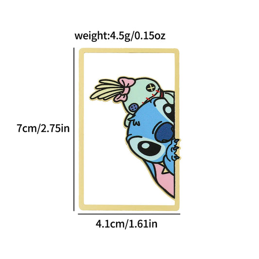 8 Styles Disney Stitch & Angel Creative Bookmarks