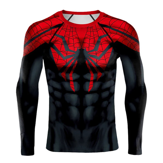 Superhero Comics Spider-Man Compression T-Shirt