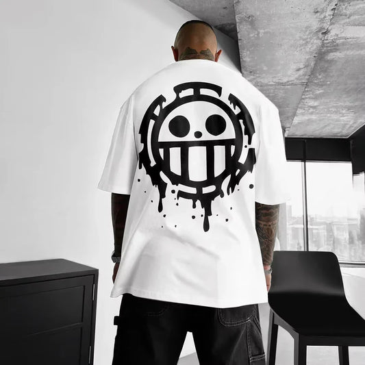 (Miniso) One Piece Law Print T-Shirt