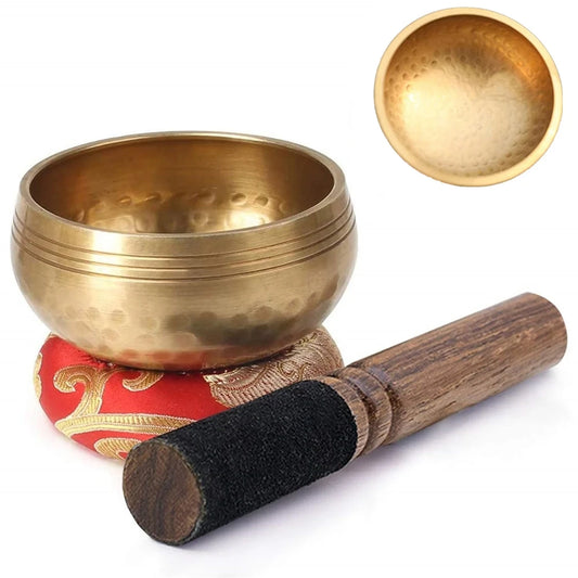 Tibetan Singing Bowl Set – Sound Bowl for Meditation, Yoga & Stress Relief
