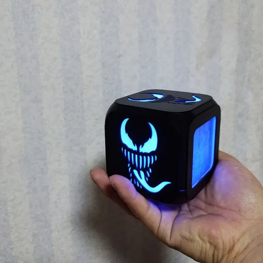 Venom & Spider-Man LED Table Clock