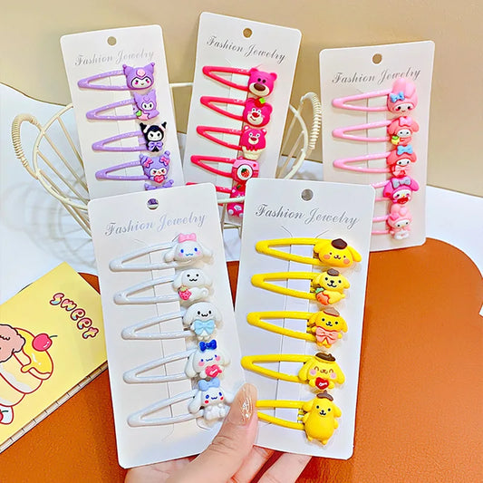 2025 New Sanrio Kuromi & My Melody Hair Clip Set