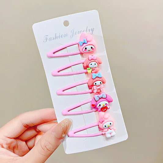 2025 New Sanrio Kuromi & My Melody Hair Clip Set