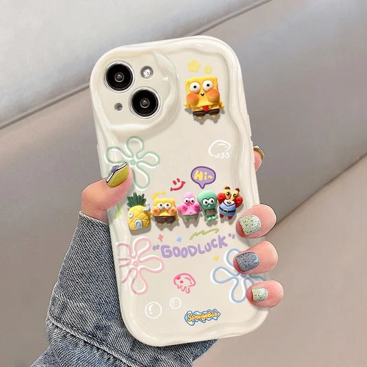 3D Patrick Star Toy Family TPU Soft Phone Case
