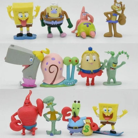 12PCS/set Anime SpongeBob