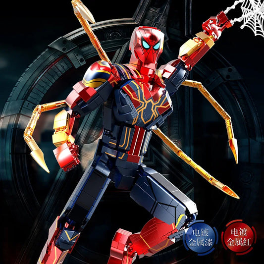New Superhero Spider-Man Figure Mecha 2In1