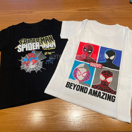 Japan Spot Marvel Hero Spider-Man & Superman Boys Cotton T-Shirt