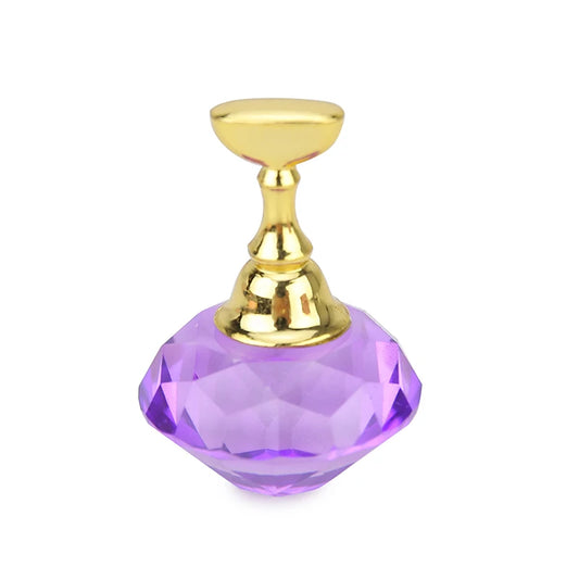 Magnetic Nail Display Stand Holder – 5 Tips Practice Training with Crystal Base